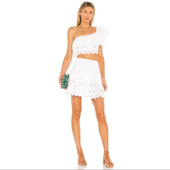 REVOLVE Place Nationale Melo Ruffle Top in White - Picture 4 of 5